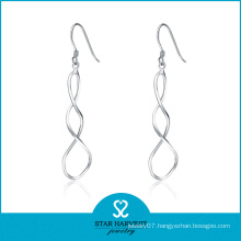 Promotional Plain Silver Earring Jewellery with Cheap Price (E-0097)